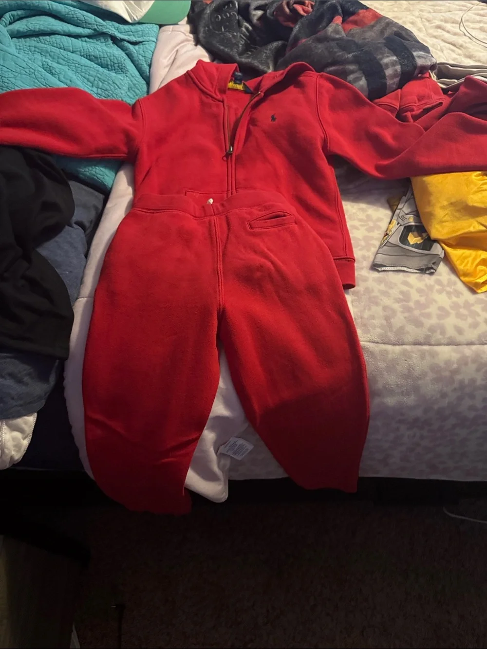 Polo by Ralph Lauren Kids Bright Red Fleece Zip Jacket